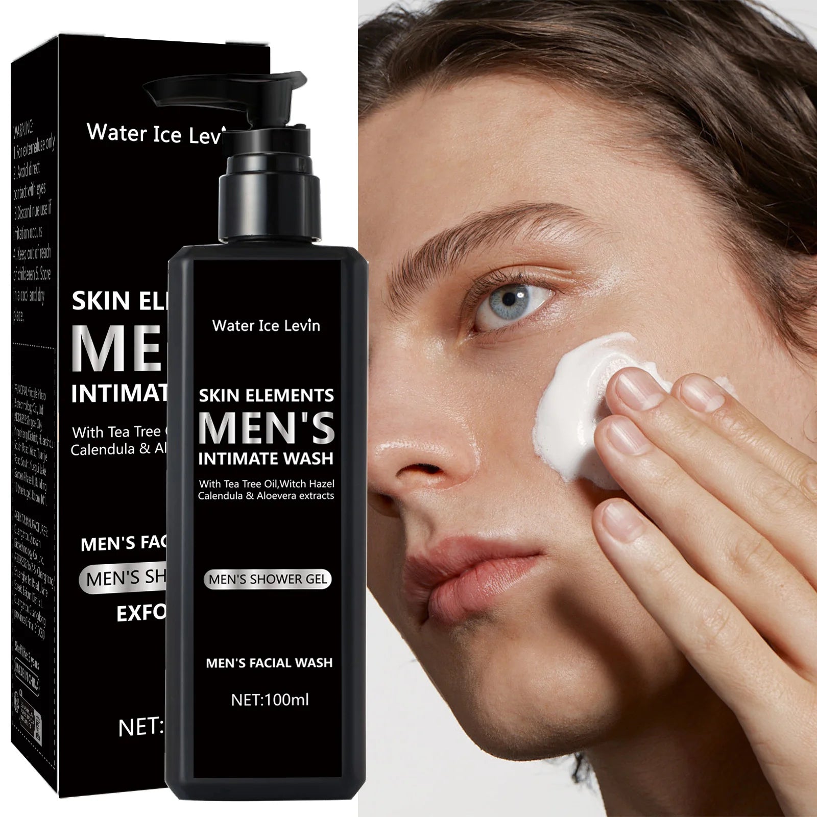 100ML men's facial cleanser for daily cleansing and bathing, suitable for oily skin, soothing, purifying and cleaning Oasis Select