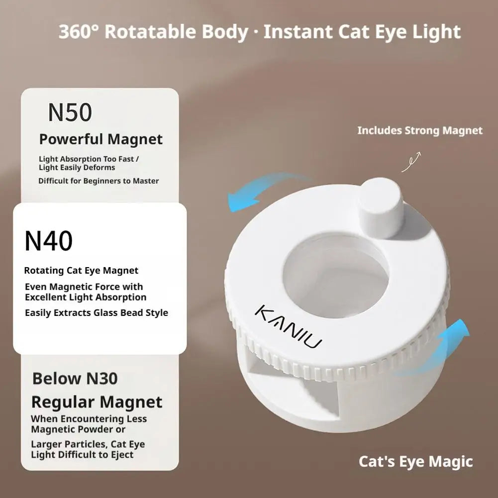 Cute Disc Cat Eye Magnet Spinner Rotating Cat Eye Magnet for Nails, Gel Nail Polish for Cat Eye Gel Polish, Nail Art Salon & DIY Oasis Select