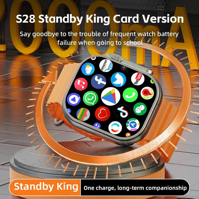 S10 Ultra CD12 Smartwatch Android 10.0 5G LTE Full Netcom Sim Card Rotary Camera GPS WIFI Touch encoder 4G Smart Watch Men Women Oasis Select
