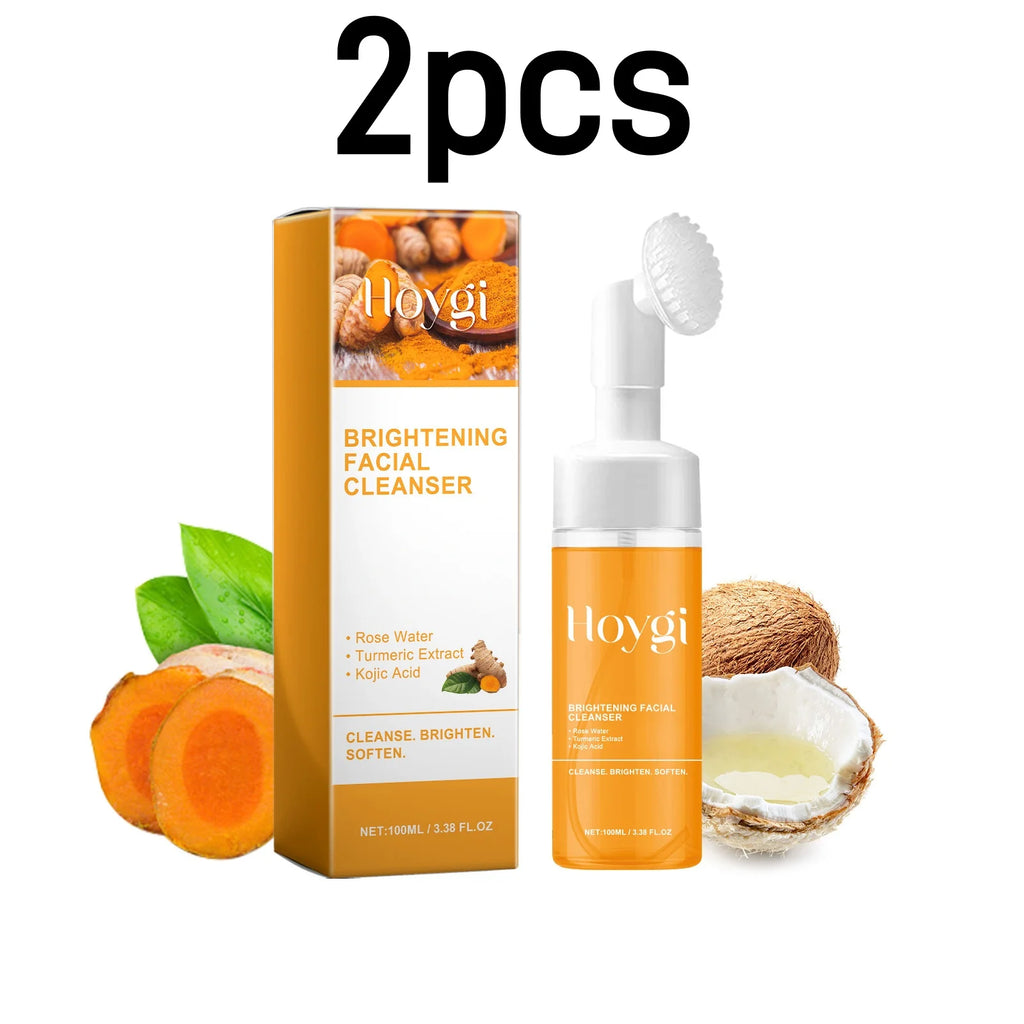 Hoygi Turmeric Foaming Facial Cleanser – Brightening Oil Control Foaming Facial Cleanser Oasis Select 2pcs