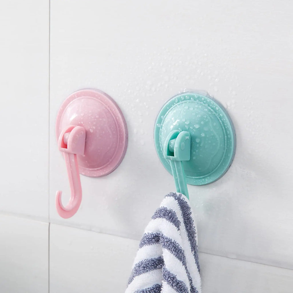 4pcs Vacuum Sucker Hook Heavy Duty Bathroom Living Room Kitchen Hook Hanger Entryway PP Hook Rack Suction Cup Hook Sucker Hooks Oasis Select