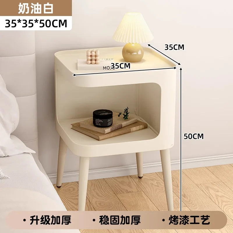 Cream wind living room sofa side table bedside table wrought iron creative bedside small coffee table small table Oasis Select Cream White