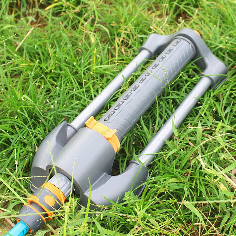 For Precise Garden Watering Gray 20-hole Swing Sprinkler Automatic Swing Sprinkler For Gardens Garden Sprinkler Oasis Select