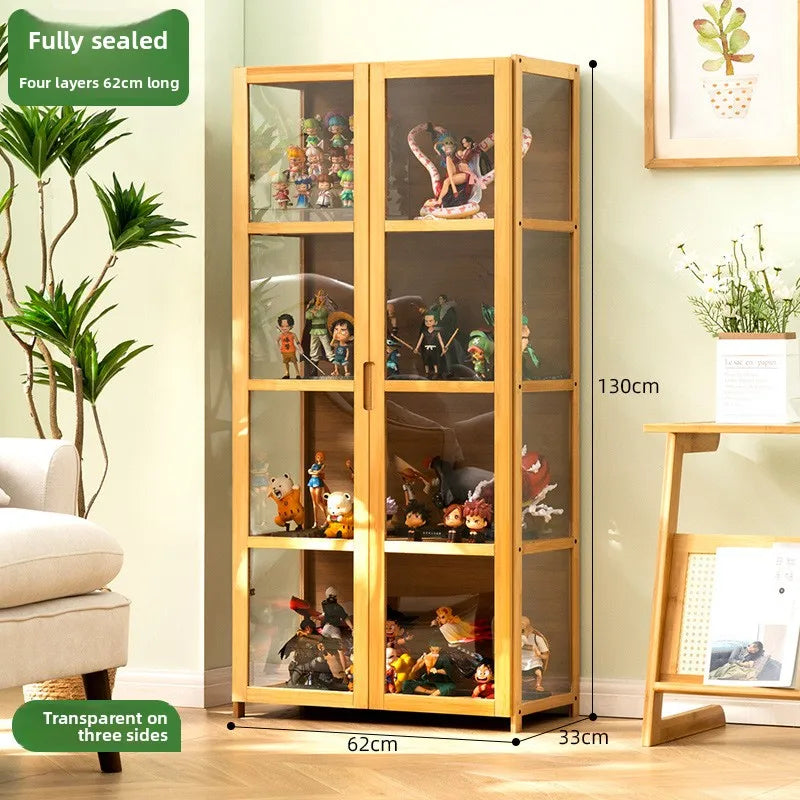 Figure Display Cabinet Acrylic Lego Model Toy Display Shelf Display Cabinet Cosmetics Non-Glass Household Shelf Oasis Select Fourth floor 62