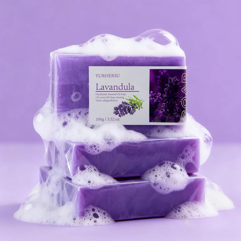 Lavender Essential Oil Handmade Cold Process Soap Bar | YURHERSU Handmade Soap Bar Oasis Select