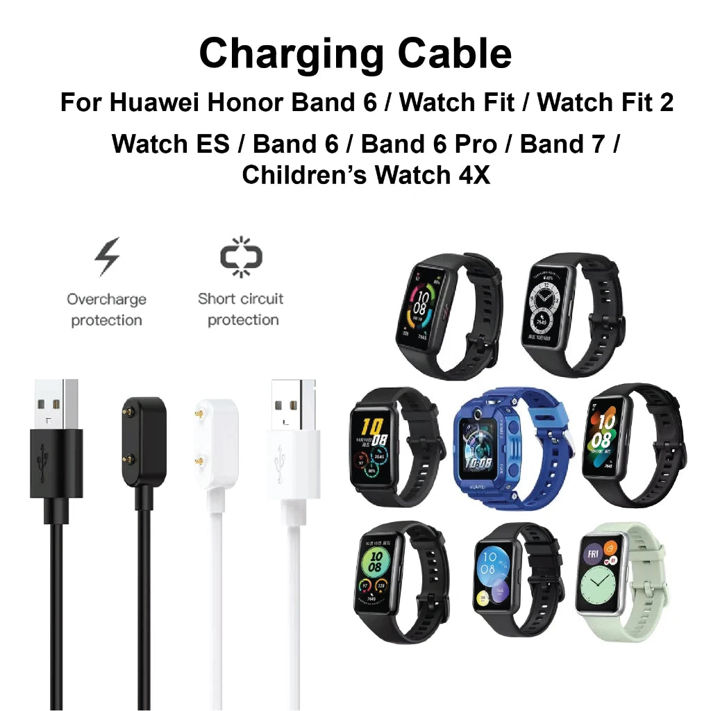 USB Charger Cable for Huawei Band 10/9/8/7/6 & Watch Fit 3/2 Smartwatch Charger Cable Oasis Select