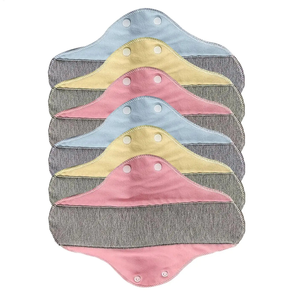 6 Pcs Leakproof Washable Breathable Napkins Reusable Pads Menstrual Reusable Feminine Pads Women Period Panties Pad Sanitary Pad Oasis Select