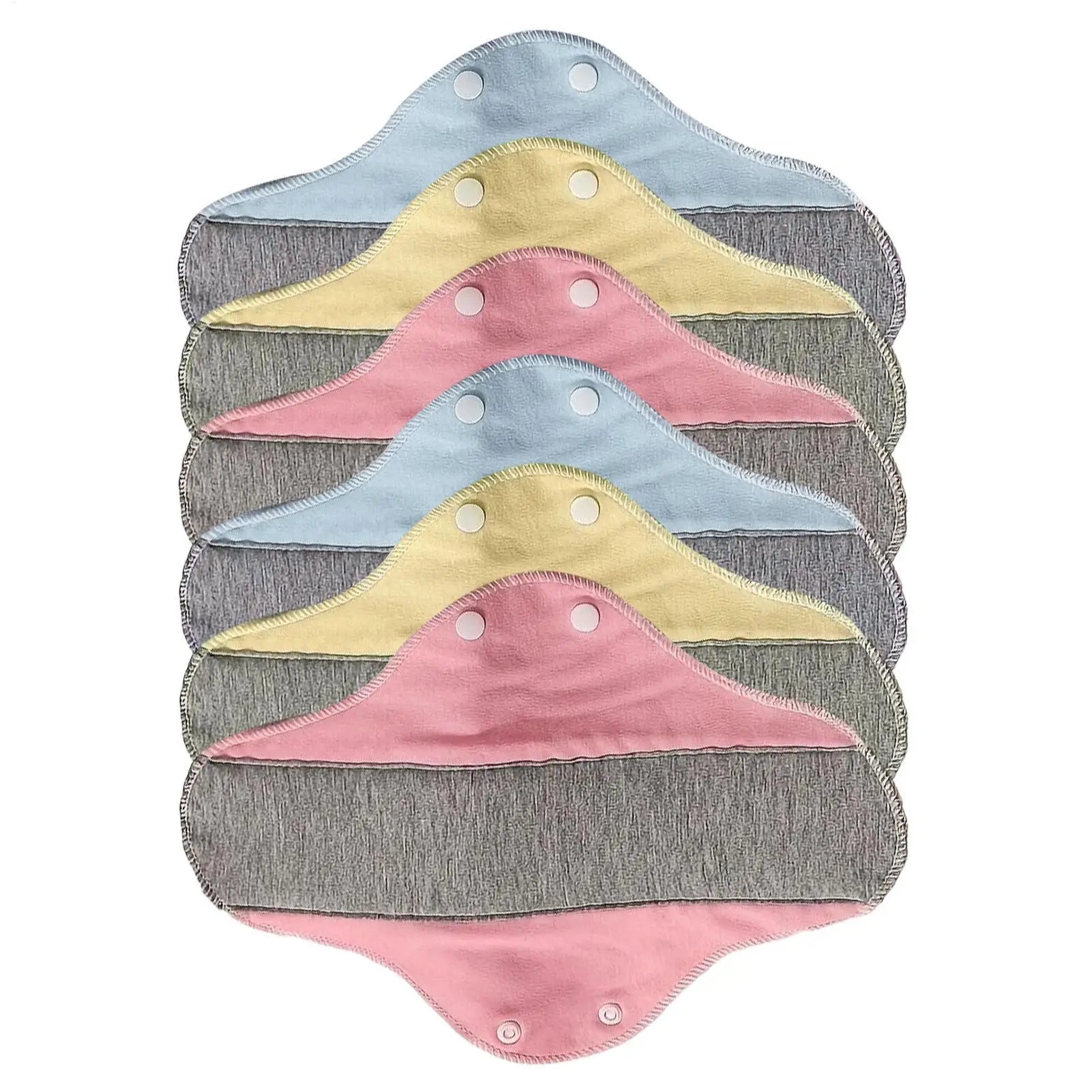 6 Pcs Leakproof Washable Breathable Napkins Reusable Pads Menstrual Reusable Feminine Pads Women Period Panties Pad Sanitary Pad Oasis Select