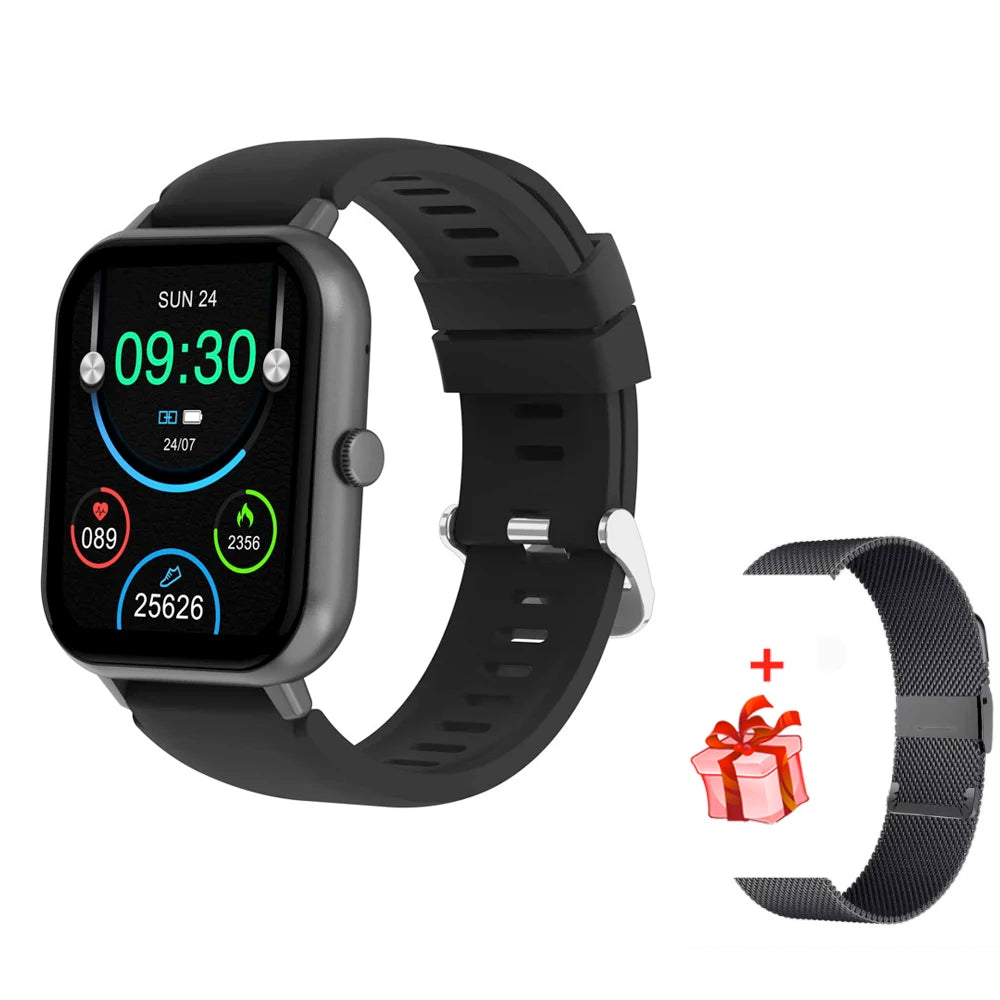 Blue Tooth Call Women Smart Watch 24H Health Monitor 100+ Sport Modes Waterproof Music Men Lady Smartwatch Information Push Oasis Select BKBKS a BKM