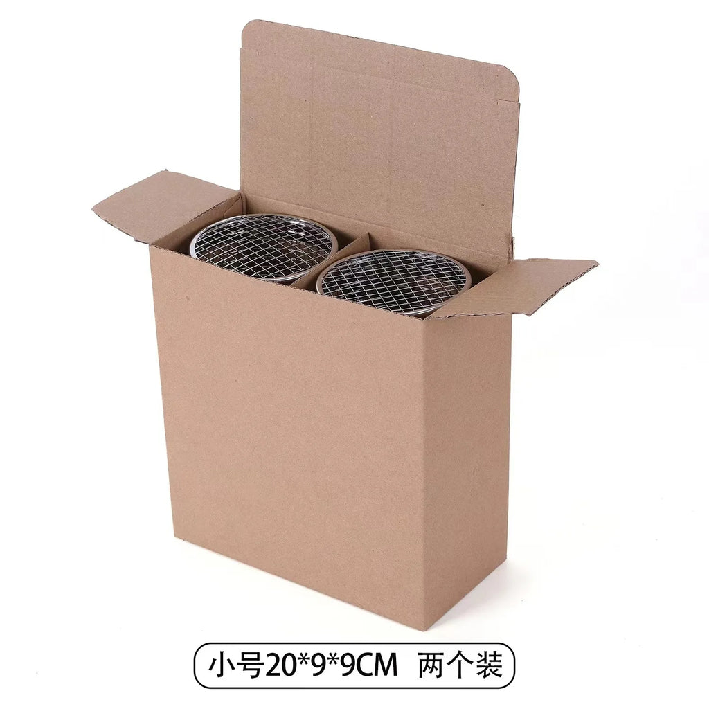 Round Barbecue Cage, Outdoor BBQ Smoking Cage, Portable Barbecue Stove, Rotating and Rolling Stainless Steel Cage Oasis Select 304 small 2 packs