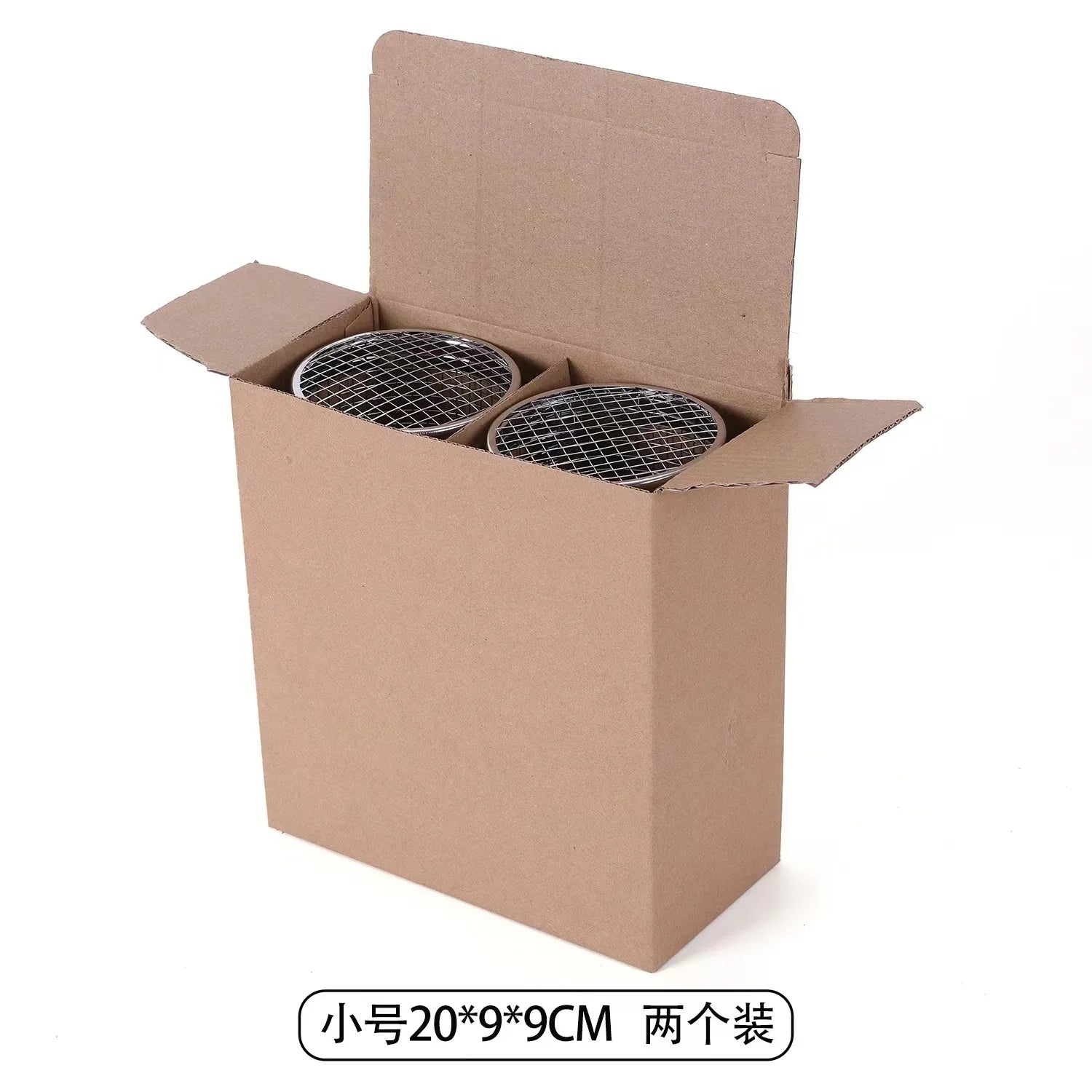 Round Barbecue Cage, Outdoor BBQ Smoking Cage, Portable Barbecue Stove, Rotating and Rolling Stainless Steel Cage Oasis Select 304 small 2 packs