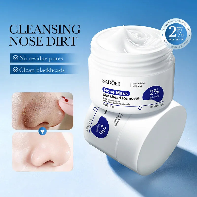 SADOER Blackhead Remover Nose Mask Shrink Pores Improve acne Deep Nose Cleansing Skin Care Oasis Select