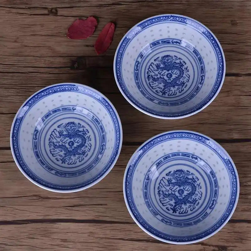 6inch Ceramic Ramen Bowl Chinese Vintage Blue And White Porcelain Tableware Soup Rice Bowls Home Restaurant Kitchen Dinnerware Oasis Select