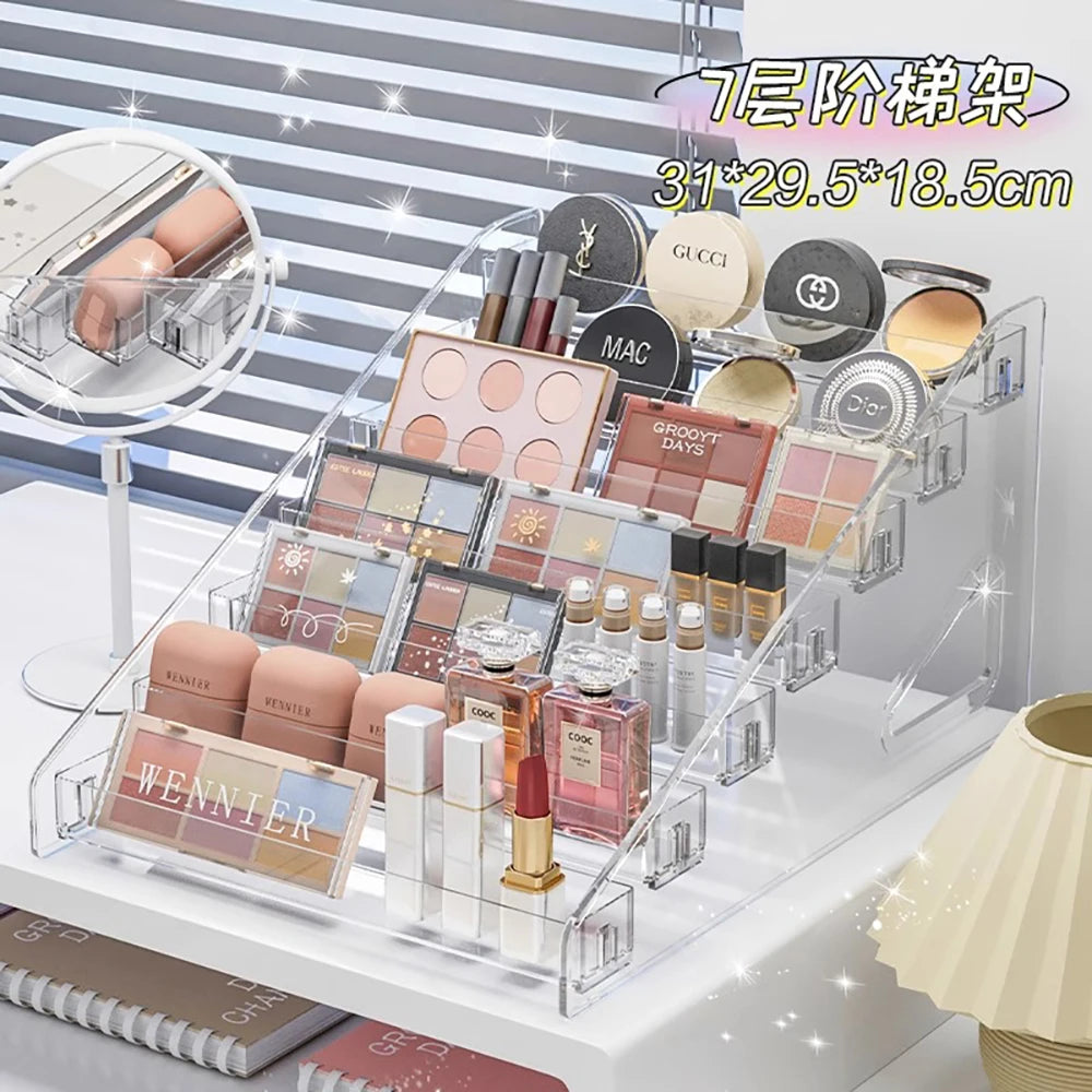 Transparent Storage Box Makeup Organizer Cosmetic Display Case Jewelry Organizer Desktop Holder Clear Makeup Organizer Oasis Select 7ceng