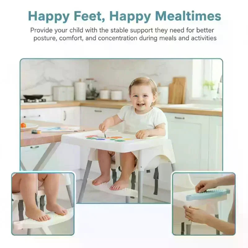 High Chair Foot Rest Non-Slip Adjustable Height Support Accessories Foot Rest For Chair For Home Baby Eating Chiar Oasis Select