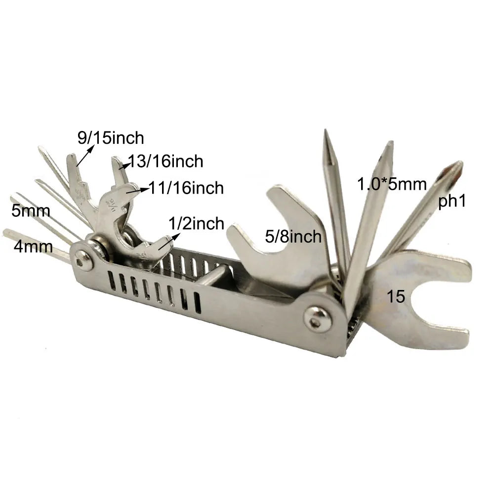 SS Big Size 11 in 1 Scuba Diving Dive Master Tool Diver Spanners Screwdrivers Repair Gear Multi BCD Cylinder Maintenance Kits Oasis Select