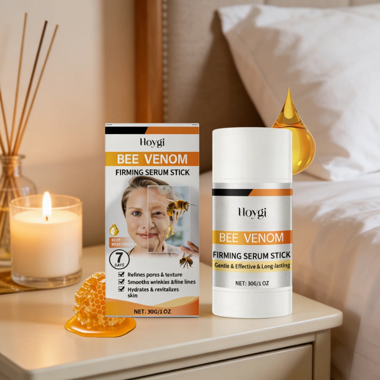 Hoygi Bee Venom Serum Stick Anti Wrinkle Pore Minimizing Smoothing Fine Lines Repairing Even Tone Hydrating Firming Serum Stick Oasis Select