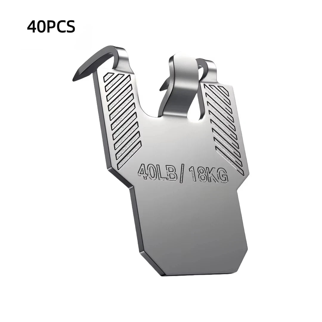 Decor Solution Package: 8/10/12/15/20/40Pcs Wall Hooks - Perfect for Hanging Picture, Mirror, Photos & Posters in Office Room Oasis Select A6