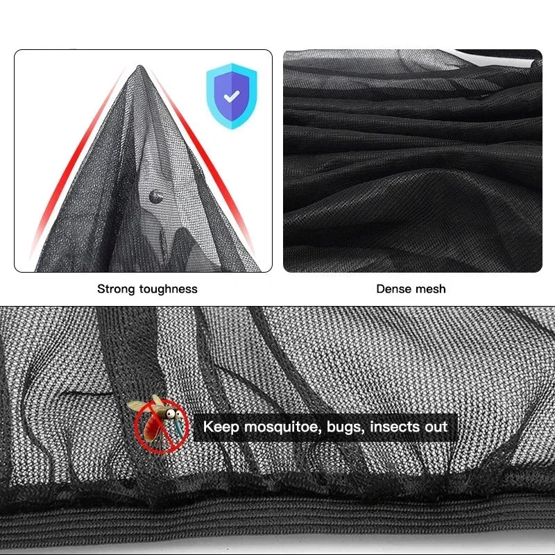 Car Universal Sunshade SUV UV Protection Anti-mosquito Screen Window Blackout Side Curtain Protection Window Film Accessories Oasis Select