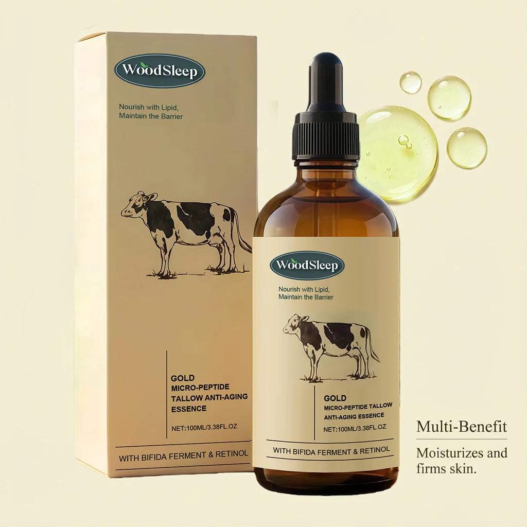 Beef Tallow Serum Firming Face Serum Smooths Fine Lines Hydrating Moisturizer Pore Minimizing Brightening Glowing Skin Face Care Oasis Select