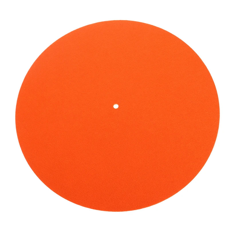1PC Slip Mat Felt Turntable Platter Mat For LP Vinyl Record Audio Replacement DIY Accessories Audiophile Thick Turntable Mat Oasis Select Orange