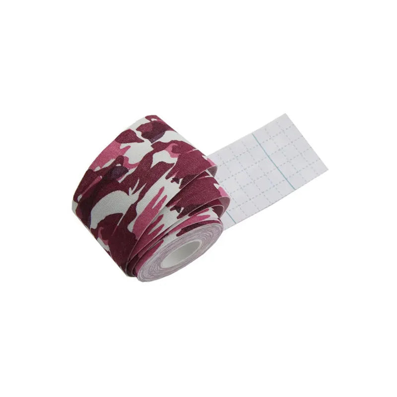 1pcs Kinesiology Tape Roll Cotton Elastic Adhesive Muscle Bandage Strain Injury Support Neuromuscular Sport Kinesiotape Oasis Select Pink Camo 7.5cm