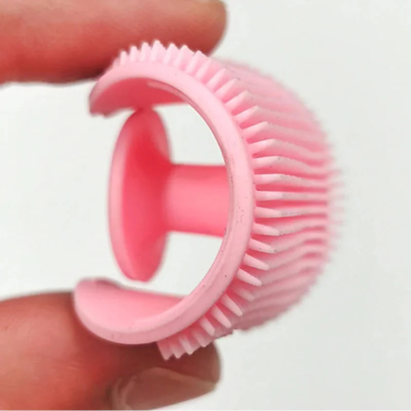 1/2pcs Shampoo Brush for Baby Infant Bathing Soft Silicone Boys Kids Shower Brush Head Hair Washing Massage Brushes Wipe Comb Oasis Select