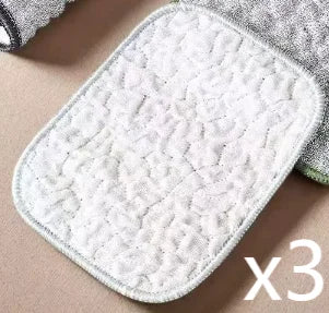 Microfiber Double-Side Dishcloth – Reusable Non-Stick Washcloth