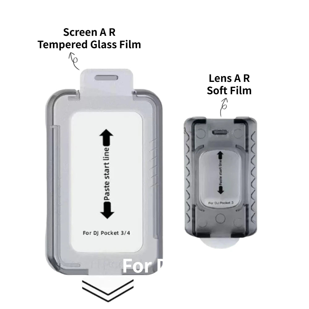Ultra HD AR Protective Film Set For DJI Pocket 4 Lens and Screen Shatterproof Tempered Glass Film Easy Install Screen Protector Oasis Select Screen And Lens