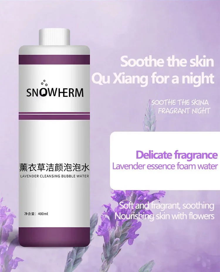 400ml Magic Oxygen cleansing Bubble Machine water For Whole Body Whitening Rejuvenating Skin Cleaning Mite Removing Essence Oasis Select Lavender flavor 400ml