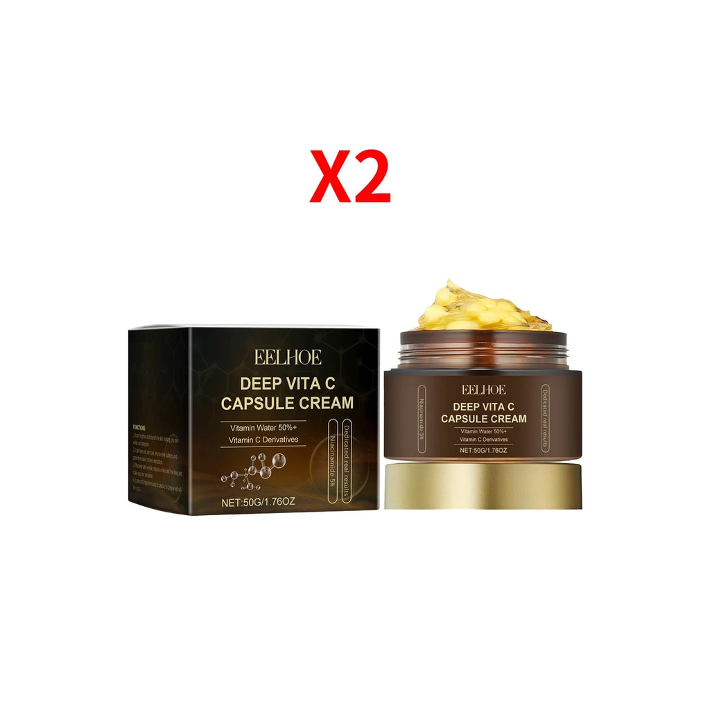 EELHOE Vita C Capsule Cream – Brightening Dark Spot Corrector Vitamin C Face Cream Oasis Select 2PCS