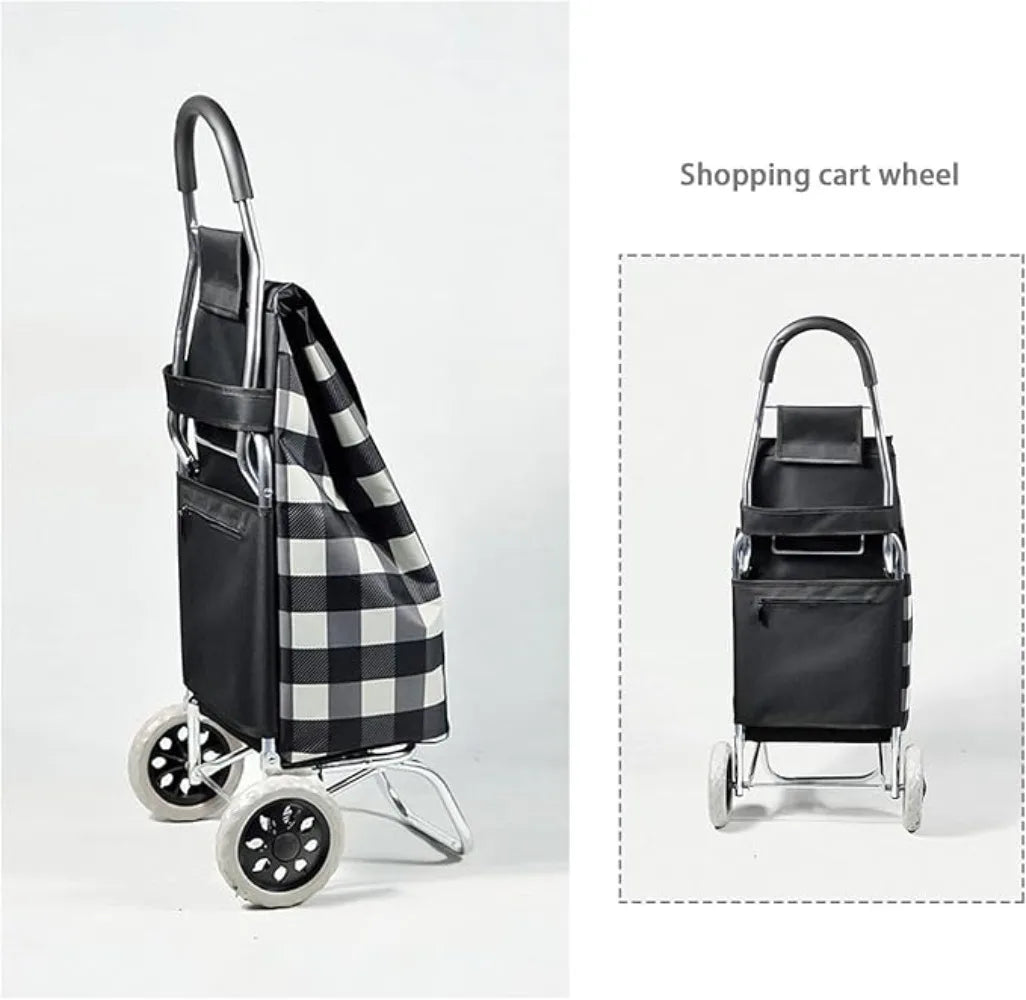 2Pcs 6.5 Inch Shopping Cart Wheels Trolley Caster Replacement Rubber Foaming Anti Slip Tire Wheel Flexible Luggage Accessories Oasis Select