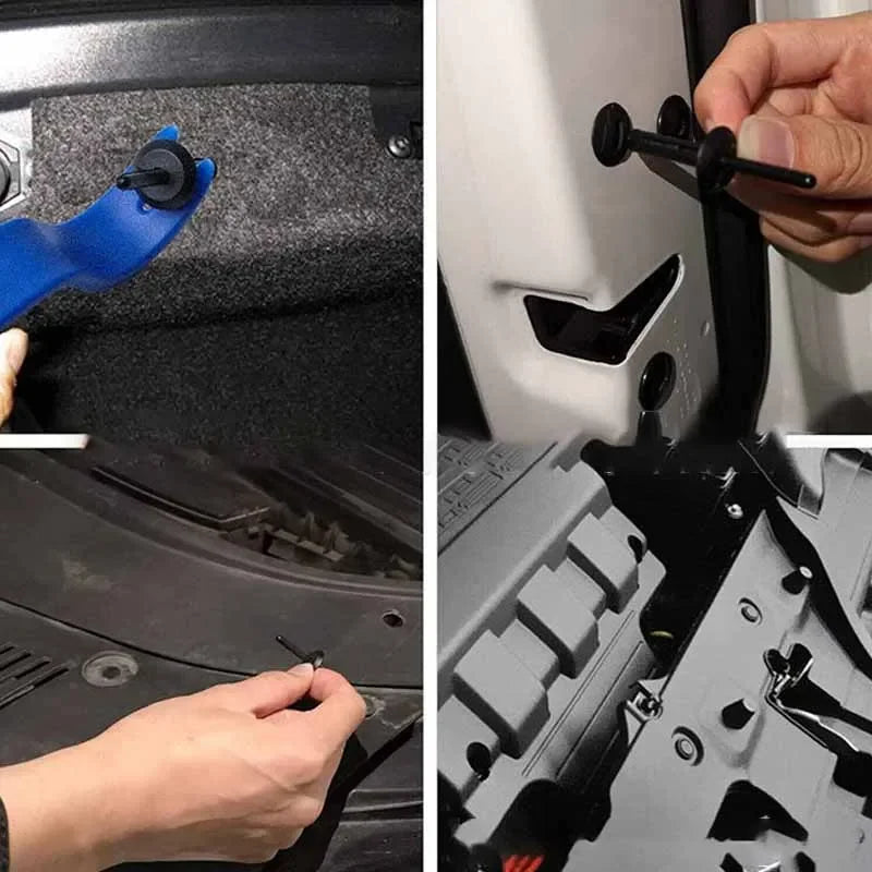 Car Buckle 8mm Hole Plastic Rivets Fixed Buckle Fastener Expansion Screw Auto Vehicle Door Trim Panel Retainer Fastener Clips Oasis Select
