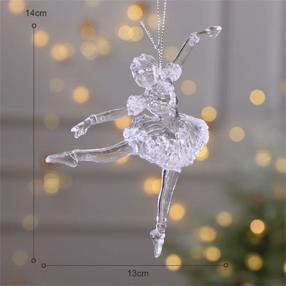 3D Crystal Snowflake Christmas Tree Hanging Ornaments