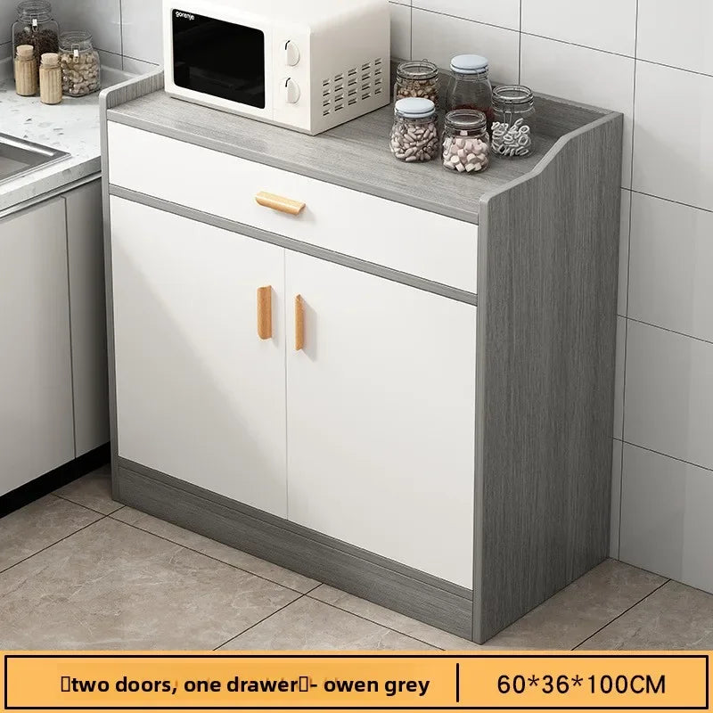 Multi-functional Household GoodsSide Cabinet, Kitchen Against The Wall, Large Capacity Storage Rack, Floor-to-ceiling Locker Oasis Select Grey 2-1