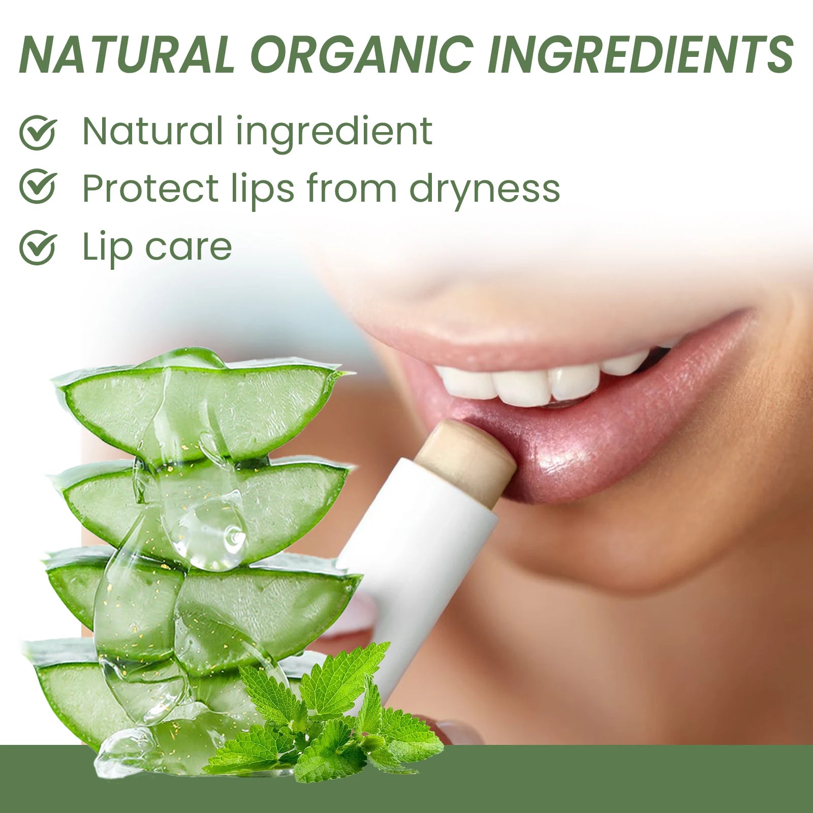 Aloe Lip Balm Fade Lip Lines Refreshing Hydrating Anti Cracking Repair Nourishing Lipstick Moisturizing Lips Balm Lip Care Oasis Select
