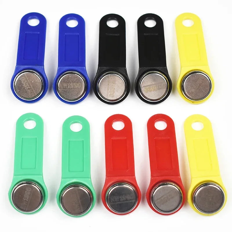 5pcs/lot rewritable RFID Touch Memory key RW1990 iButton copy card keyfor Cards Access System Oasis Select