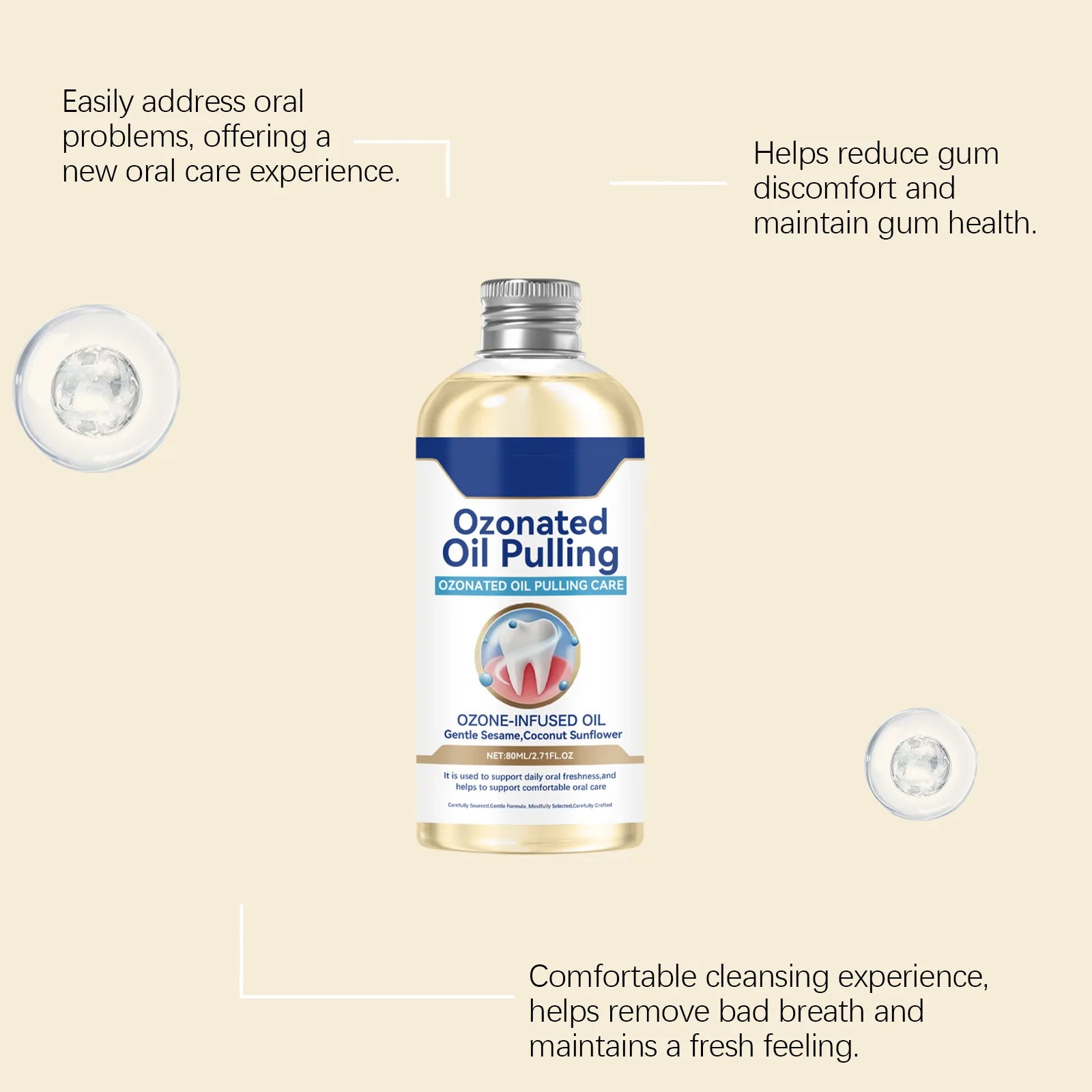 Mint Mouthwash Deep Oral Clean Instantly Fresh Breath Reduce Gum Trouble Remove Bad Smell Lasting Cool Taste Refresh Mouthwash Oasis Select