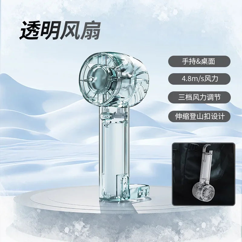 URGGU Handheld Mini Turbo Cooling Fan – 3 Speed, USB Portable