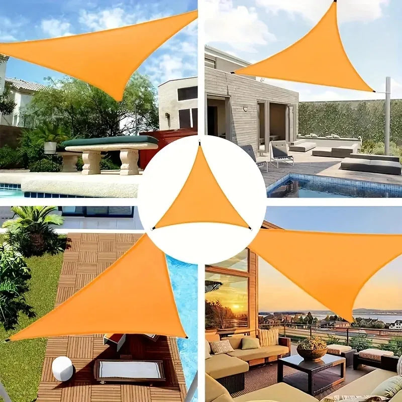 Heavy-duty Triangular Outdoor Sunshade, 3x3x3 Meters, Made of High-quality Breathable Fabric, with A Shading Rate of 91-100%. Oasis Select