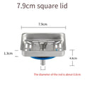 Square Stainless Steel Kitchen Sink Strainer Drainer Post Stopper Waste Plug Filter Plug Lid r Bathroom Floor Drains Oasis Select A 1PCS