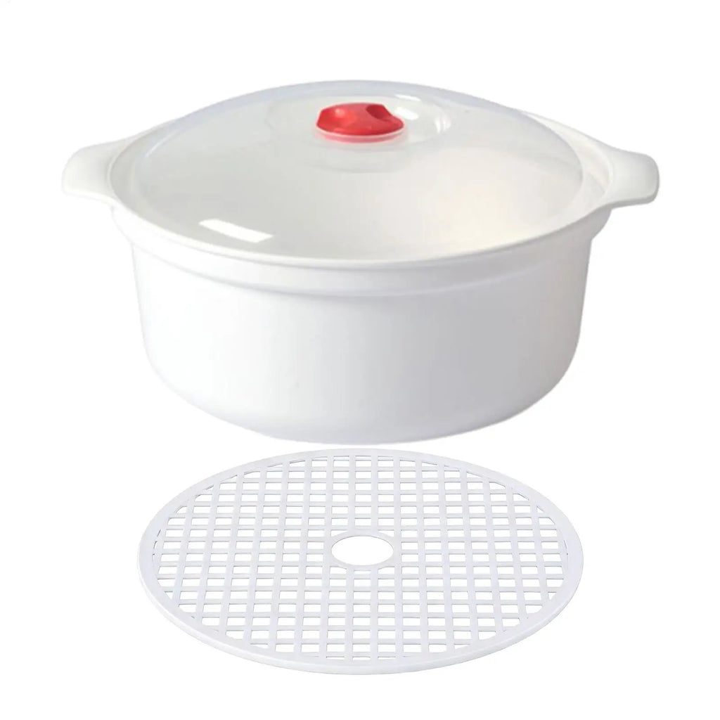 Microwave Oven Special Box Heated Soup Pot Rice Steamed Hot Steamed Buns With Lid Steamer Food Grade Kitchen Gadgets Tool Oasis Select