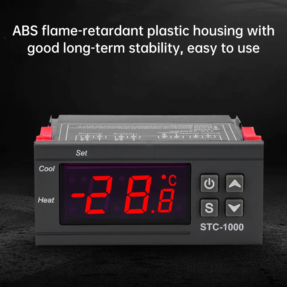 STC-1000 LED Digital Temperature Controller Temperature Regulator Thermostat Incubator 12V 24V 110V 220V Oasis Select