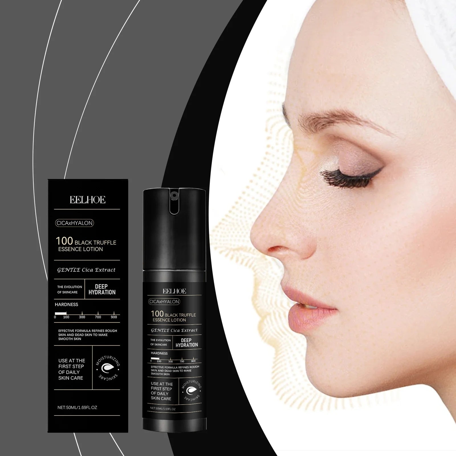 Eelhoe Black Truffle Essence Lotion Firms Skin Enhances Gloss Moisturizes Fresh Smooth texture Non-greasy Facial Skin Essence Oasis Select