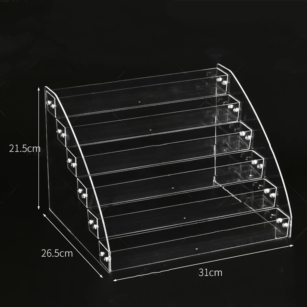 Acrylic Nail Polish Display Stand – 2 to 7 Tier Clear Organizer