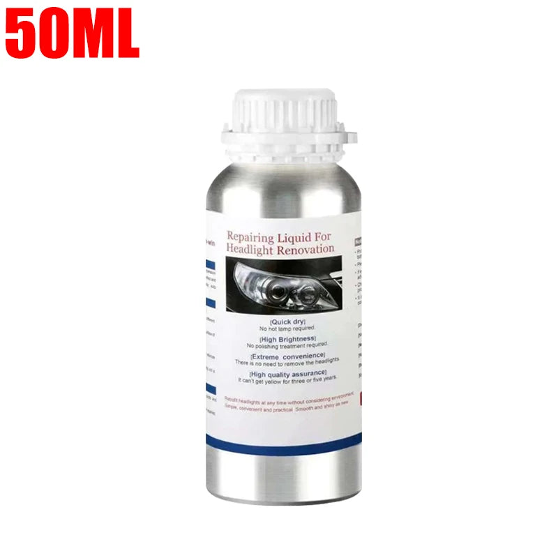 Car Headlight Refurbishment Liquid Polymer Car Headlamp Polishing Cleaning Agent Lamps Renovation Car Headlight Accessories Oasis Select 50ML