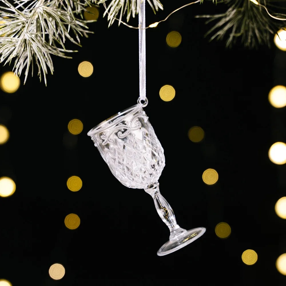Clear Acrylic Christmas Ornaments – Transparent Hanging Pendants