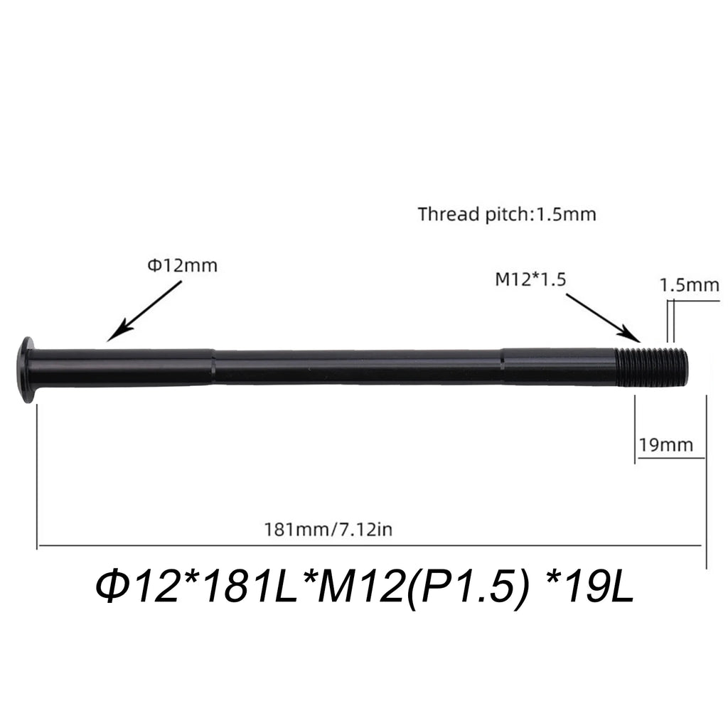 Bicycle Front Hubs Tube Shaft MTB Road Bike Quick Release Thru Axle Skewers For Replacement Front/Rear Thru Axle M15 /M12 Oasis Select