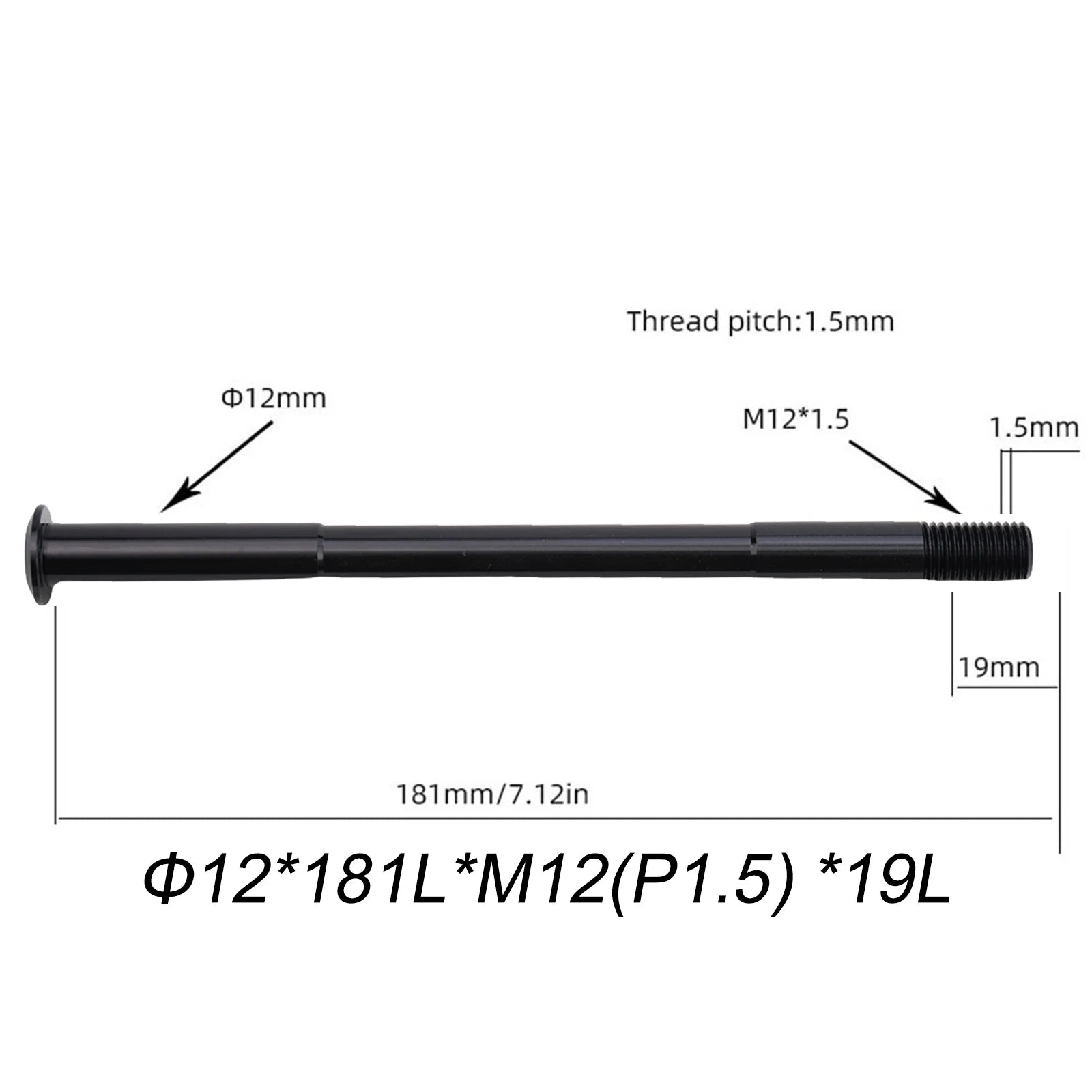 Bicycle Front Hubs Tube Shaft MTB Road Bike Quick Release Thru Axle Skewers For Replacement Front/Rear Thru Axle M15 /M12 Oasis Select