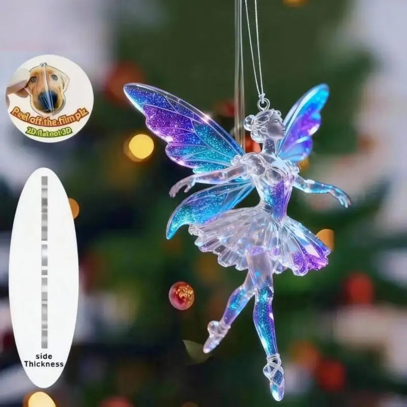 Sparkling Ballerina Acrylic Pendant | Car & Christmas Ornament